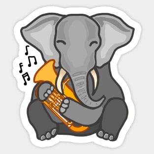 Baritone Elephant Sticker